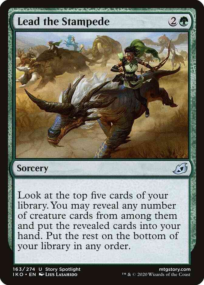 Lead the Stampede [163] [Ikoria: Lair of Behemoths] [Non-Foil]