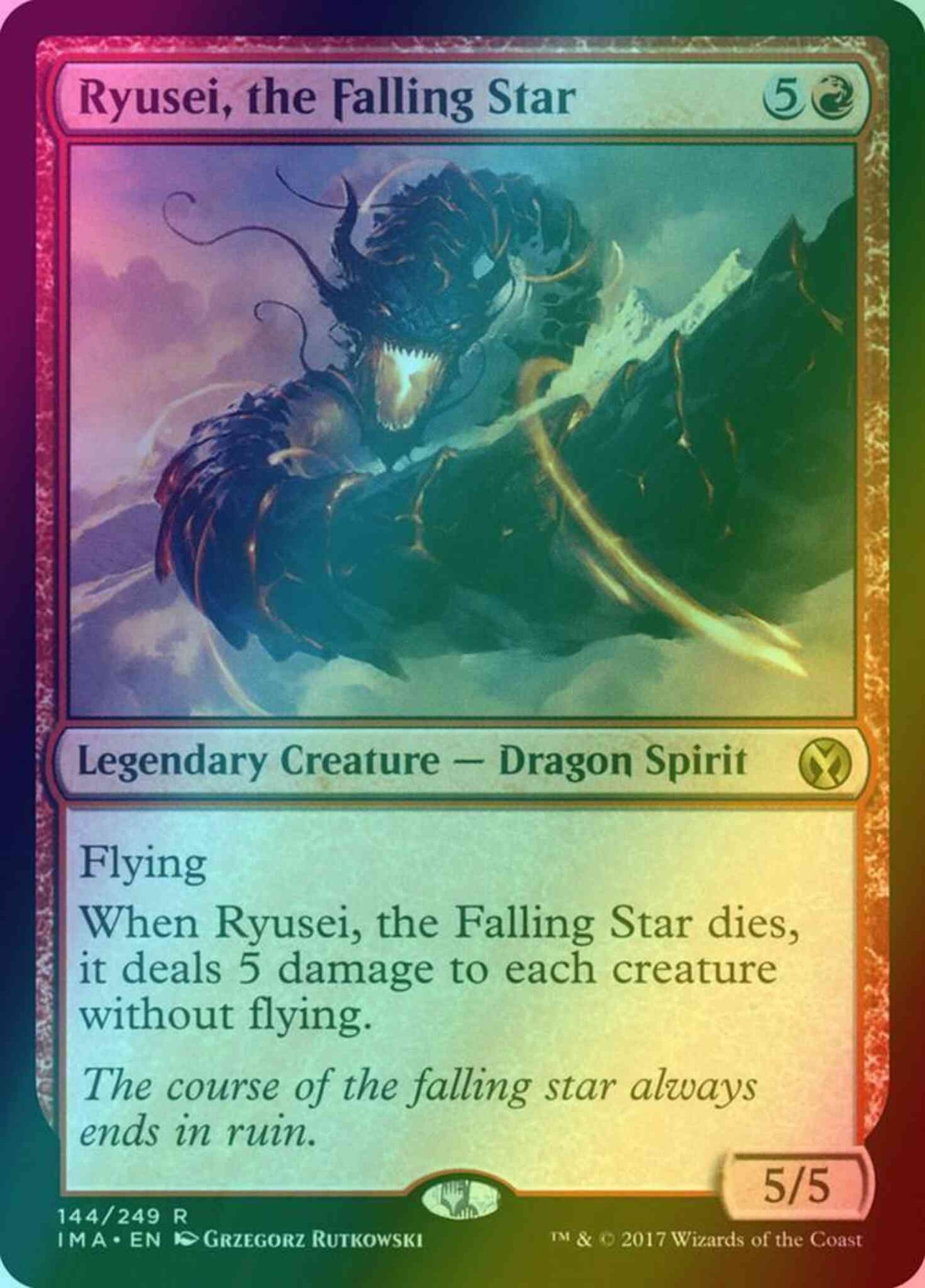 Ryusei, the Falling Star [144] [Iconic Masters] [Foil]