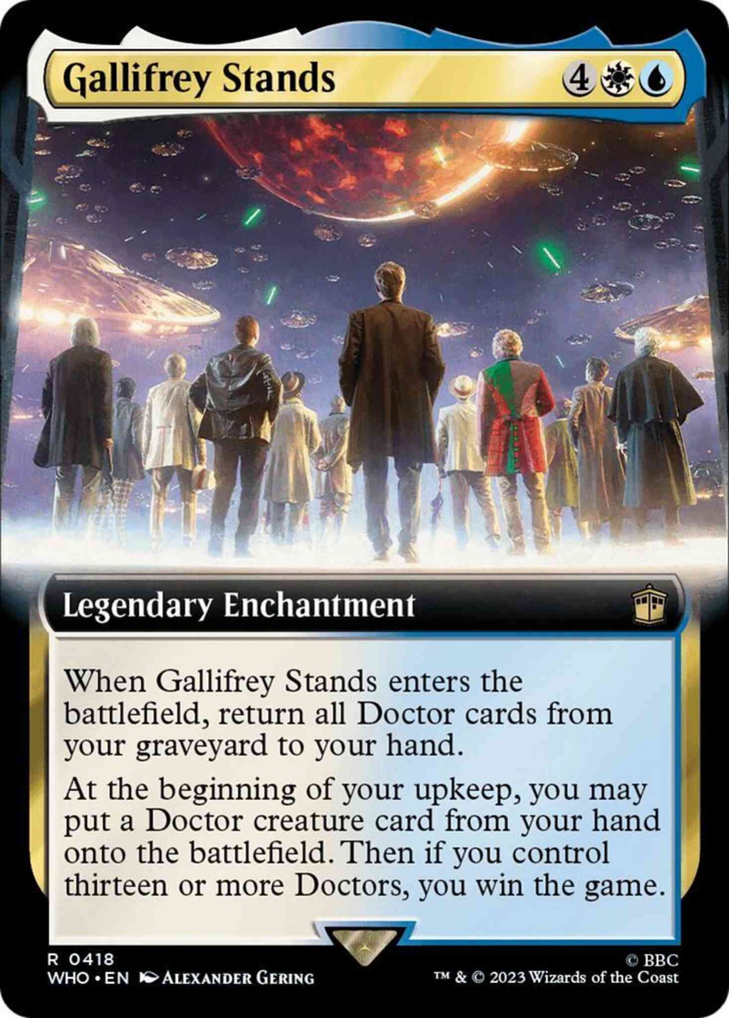 Gallifrey Stands [418] [Extended Art] [Universes Beyond: Doctor Who] [Non-Foil]