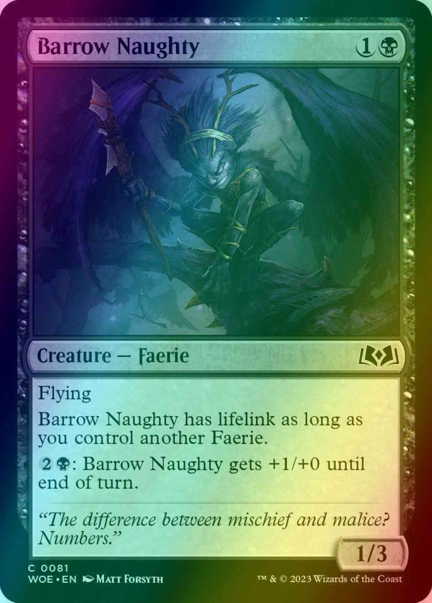 Barrow Naughty [81] [Wilds of Eldraine] [Foil]