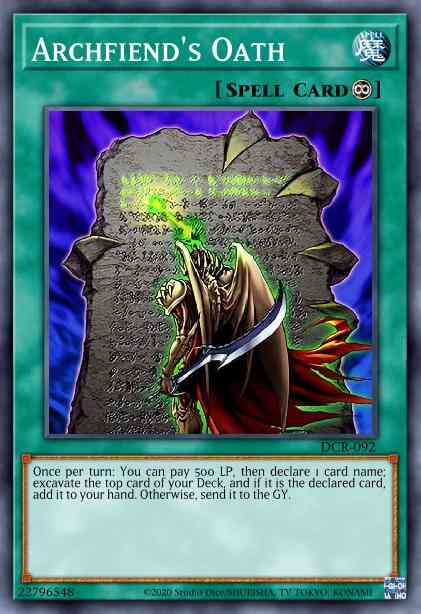 Archfiend's Oath - DR1-EN254 - Common - Unlimited