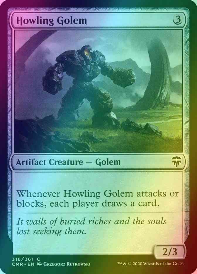 Howling Golem [316] [Commander Legends] [Foil]