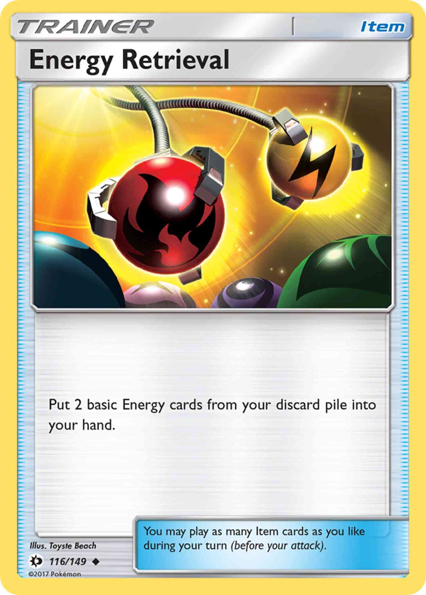 Energy Retrieval - 116/149 - Uncommon [sm1-116] [Non-Holo]