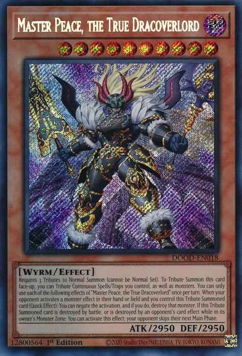 Master Peace, the True Dracoverlord - DOOD-EN018 - Secret Rare - 1st Edition