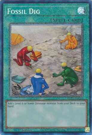 Fossil Dig - RA01-EN053 - Prismatic Collector's Rare - 1st Edition