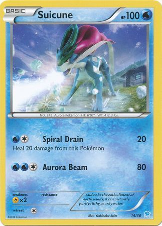 Suicune - 14/30 - [XY Trainer Kit: Pikachu Libre & Suicune (Suicune)] [Non-Holo]