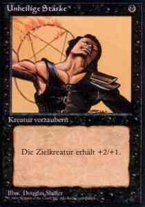 Unholy Strength - German [133] [Foreign Black Border: German] [Non-Foil]
