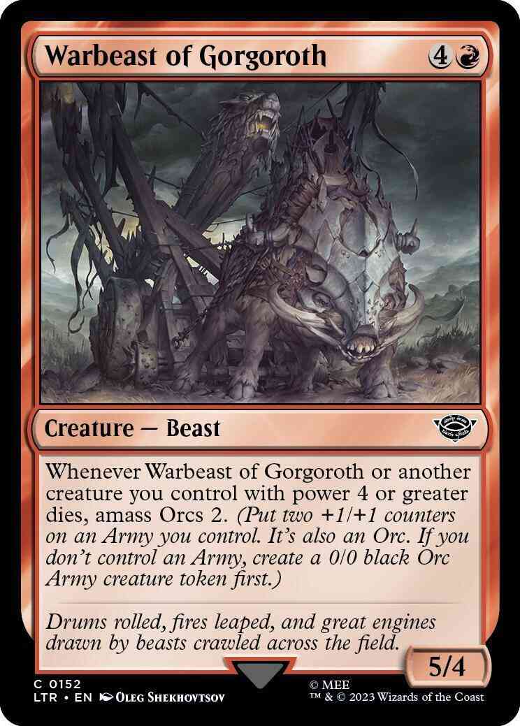 Warbeast of Gorgoroth [152] [The Lord of the Rings: Tales of Middle-earth] [Non-Foil]