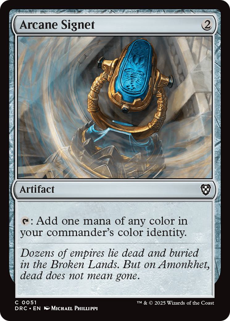 Arcane Signet [51] [Eternal Might] [Aetherdrift: Commander] [Non-Foil]