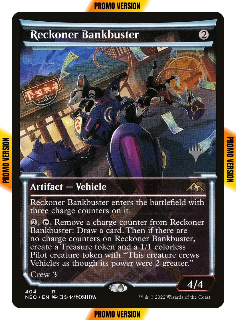 Reckoner Bankbuster [404p] [Promo Pack] [Soft Glow Showcase] [Kamigawa: Neon Dynasty: Promos] [Non-Foil]