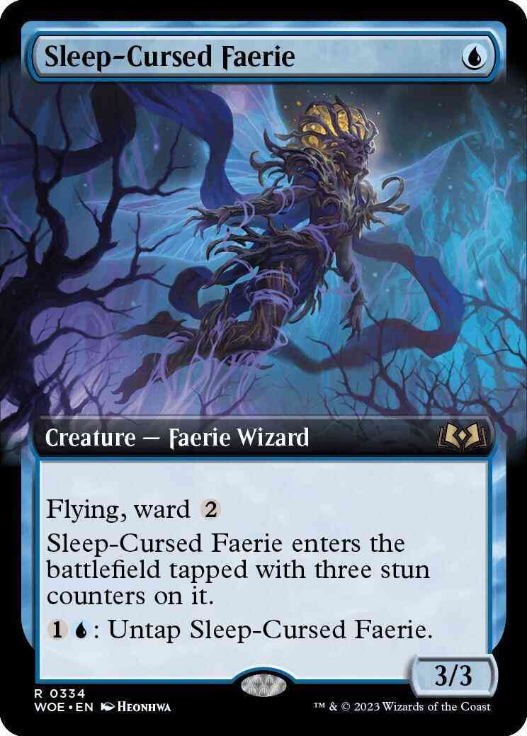 Sleep-Cursed Faerie [334] [Extended Art] [Wilds of Eldraine] [Non-Foil]