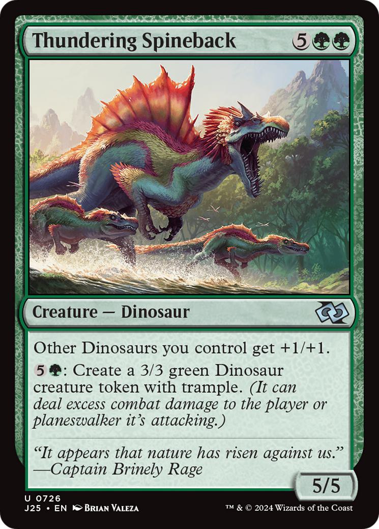 Thundering Spineback [726] [Foundations: Jumpstart] [Non-Foil]