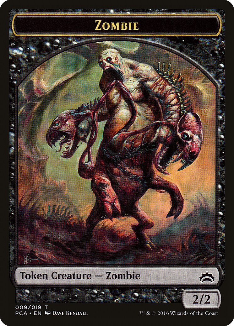 Hellion Token (12) // Zombie Token (09) [Planechase Anthology Tokens] [Non-Foil]