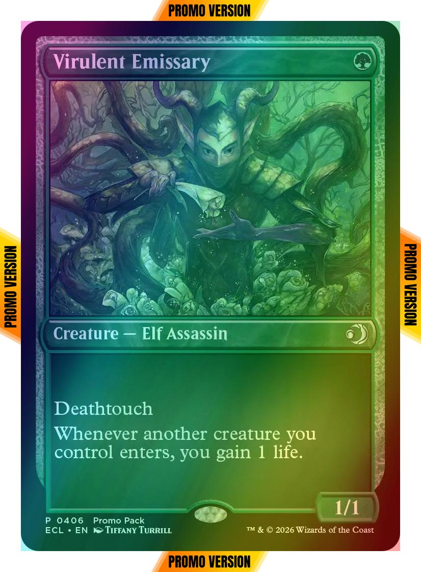 Virulent Emissary [406] [Dark Frame Promo Pack] [Lorwyn Eclipsed] [Foil]