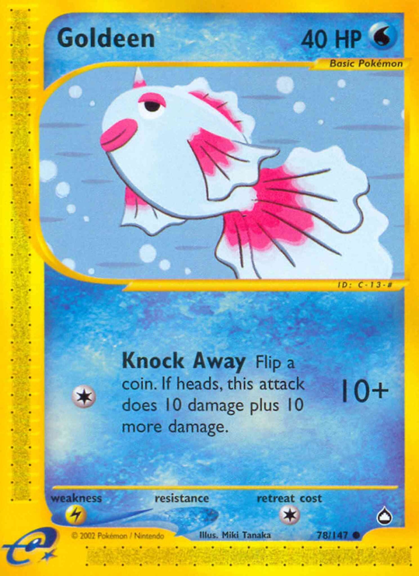 Goldeen - 78/147 - Common [ecard2-78] [Non-Holo]