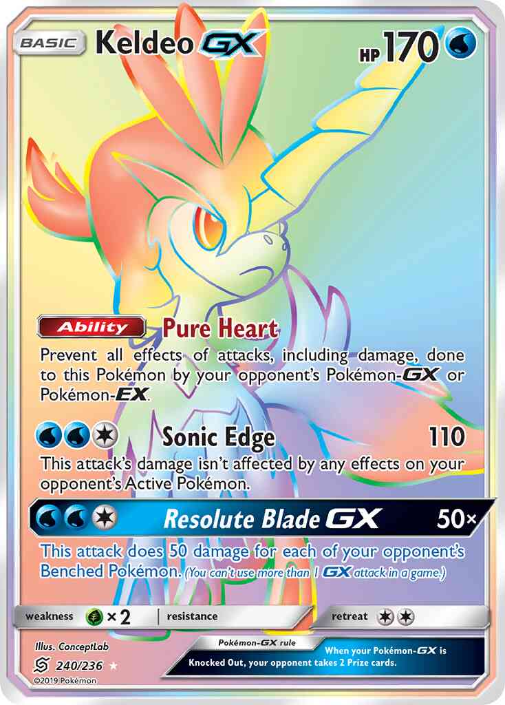 Keldeo-GX - 240/236 - Rare Secret [sm11-240] [Secret]