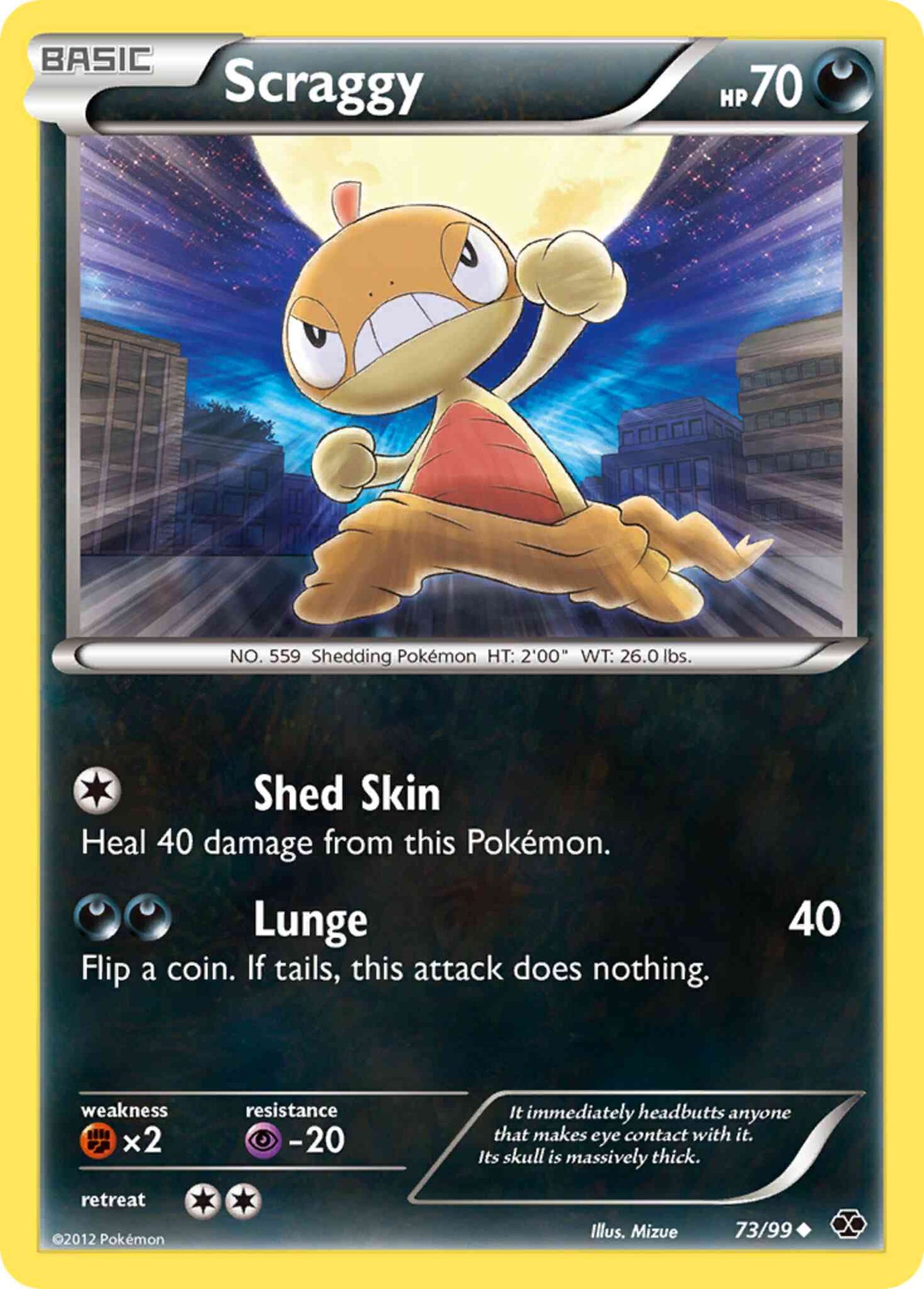 Scraggy - 73/99 - Uncommon [bw4-73] [Non-Holo]