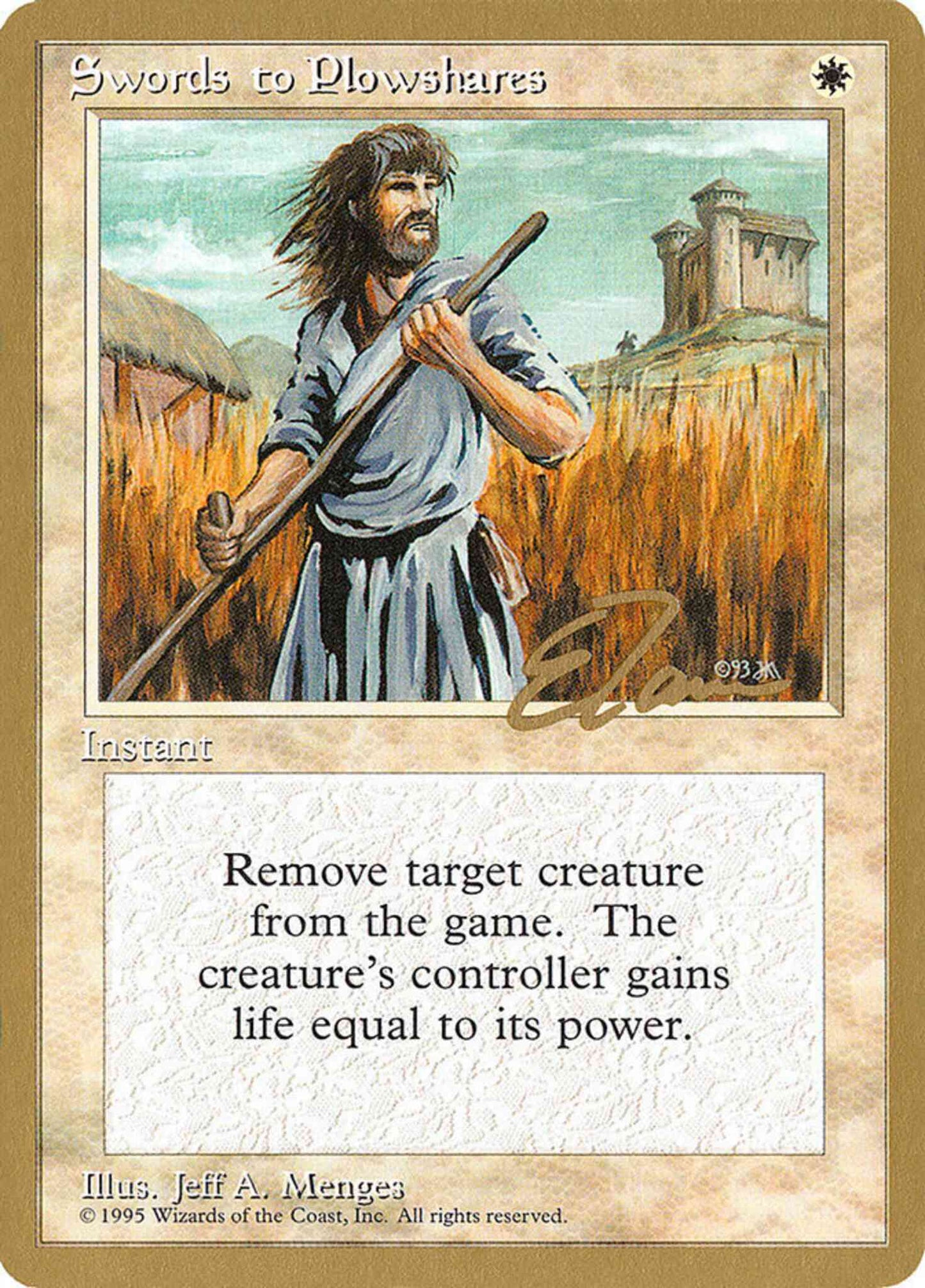 Swords to Plowshares [et52] [Eric Tam] [Pro Tour Collector Set] [Non-Foil]