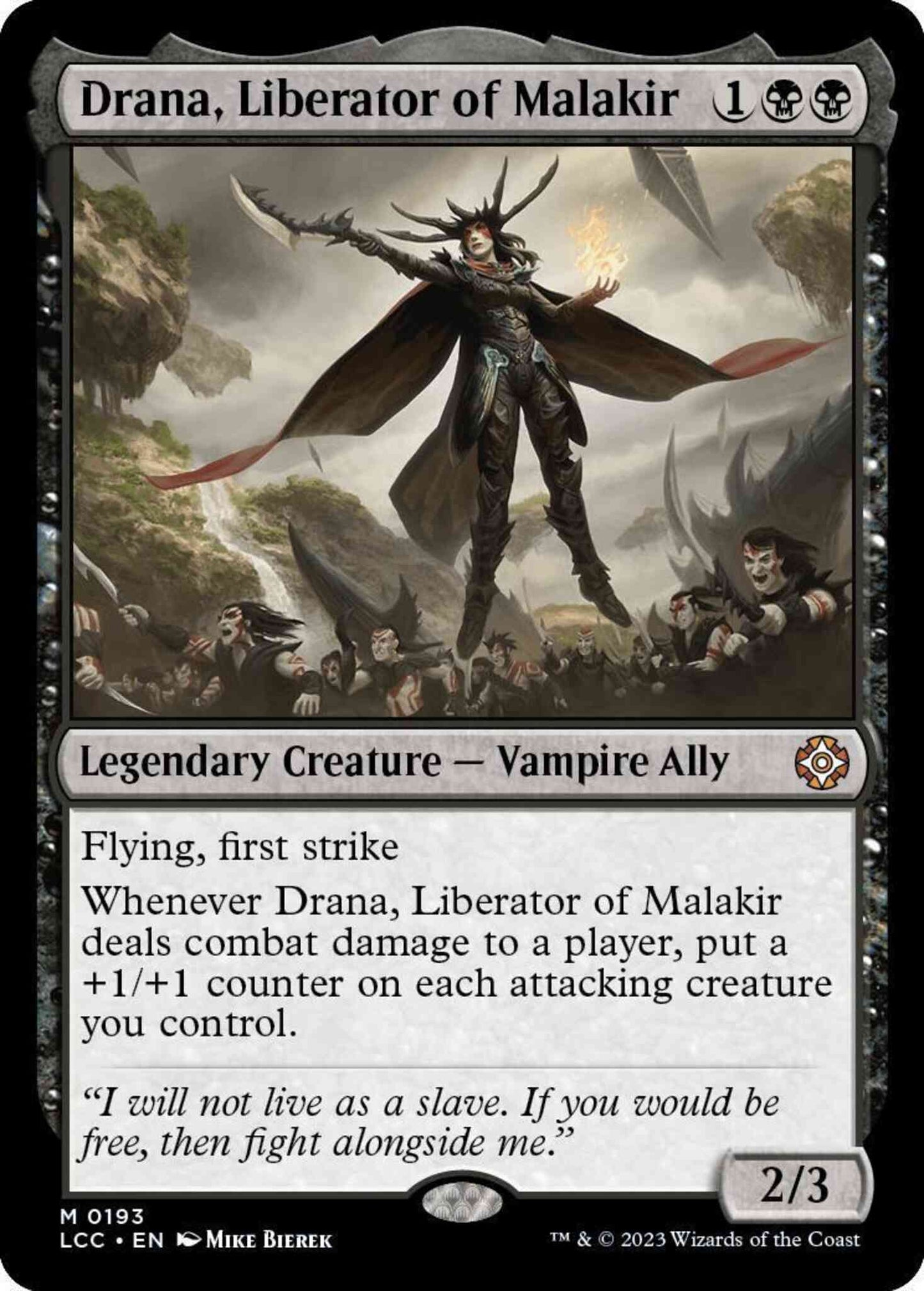 Drana, Liberator of Malakir [193] [The Lost Caverns of Ixalan: Commander] [Non-Foil]