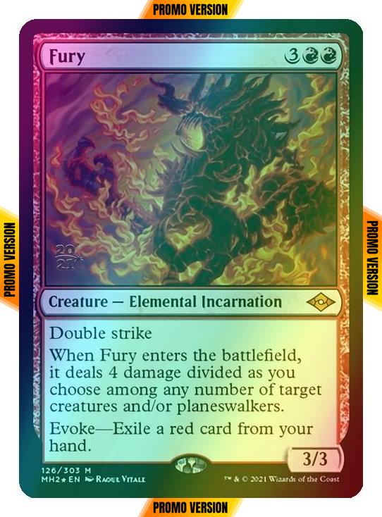 Fury [Prerelease] [126S] [Modern Horizons 2 Promos] [Foil]
