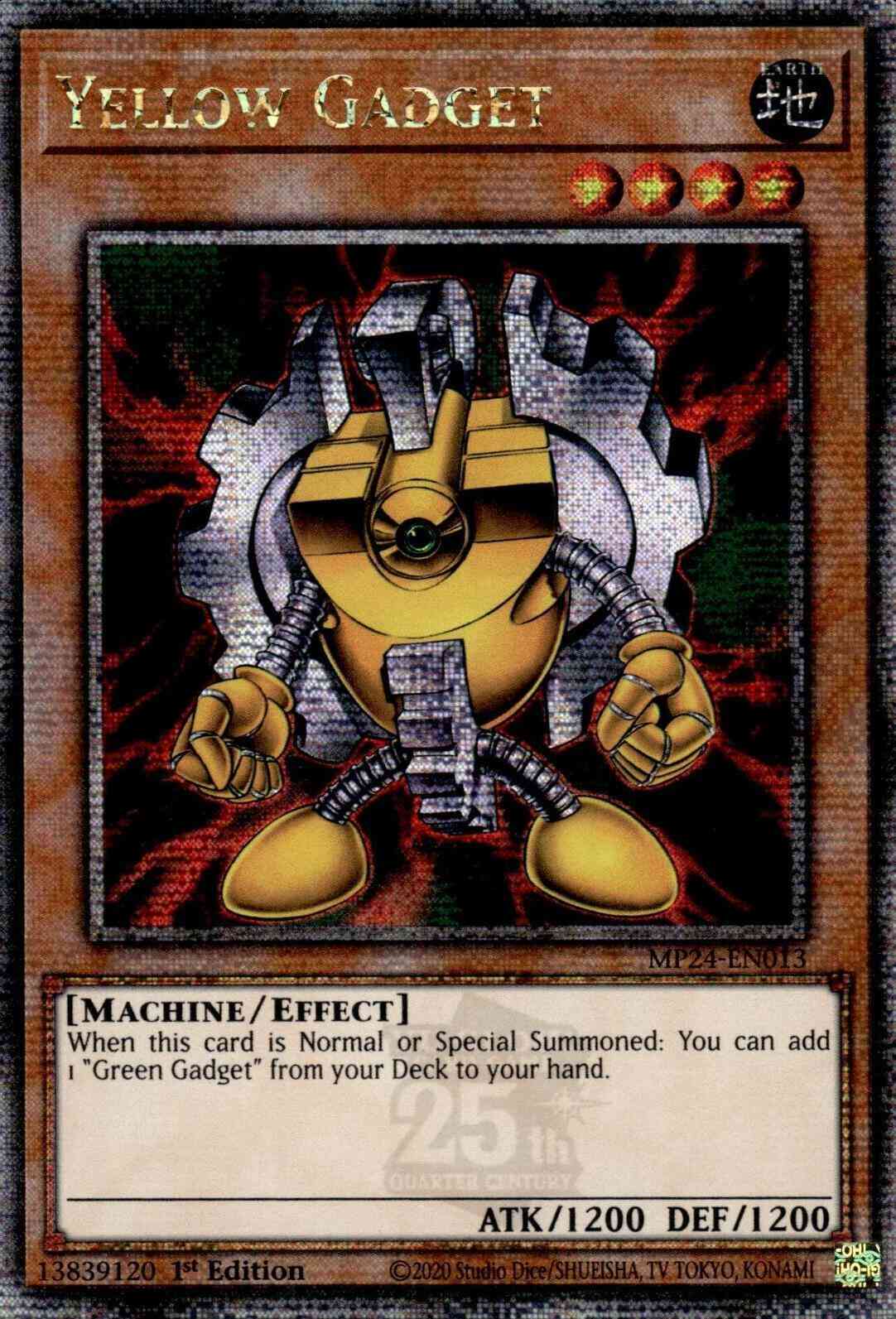Yellow Gadget - MP24-EN013 - Quarter Century Secret Rare - 1st Edition