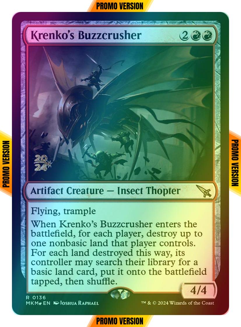 Krenko's Buzzcrusher [136s] [Prerelease] [Murders at Karlov Manor: Promos] [Foil]