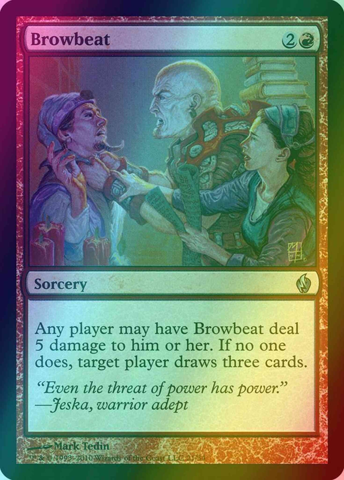 Browbeat [21] [Premium Deck Series: Fire and Lightning] [Foil]