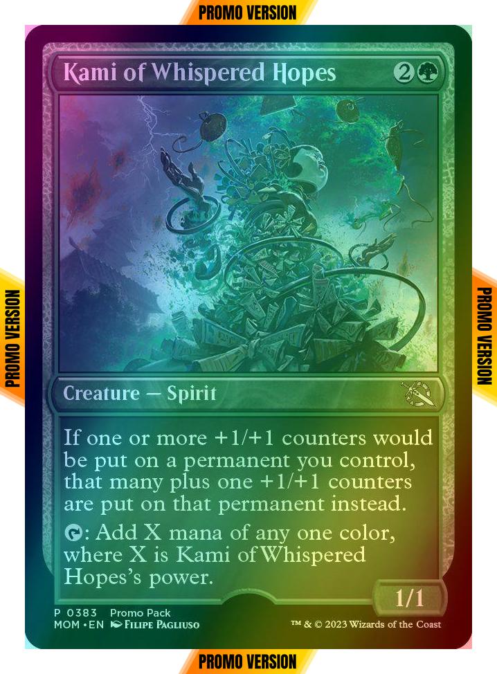 Kami of Whispered Hopes [383] [Dark Frame Promo Pack] [March of the Machine] [Foil]