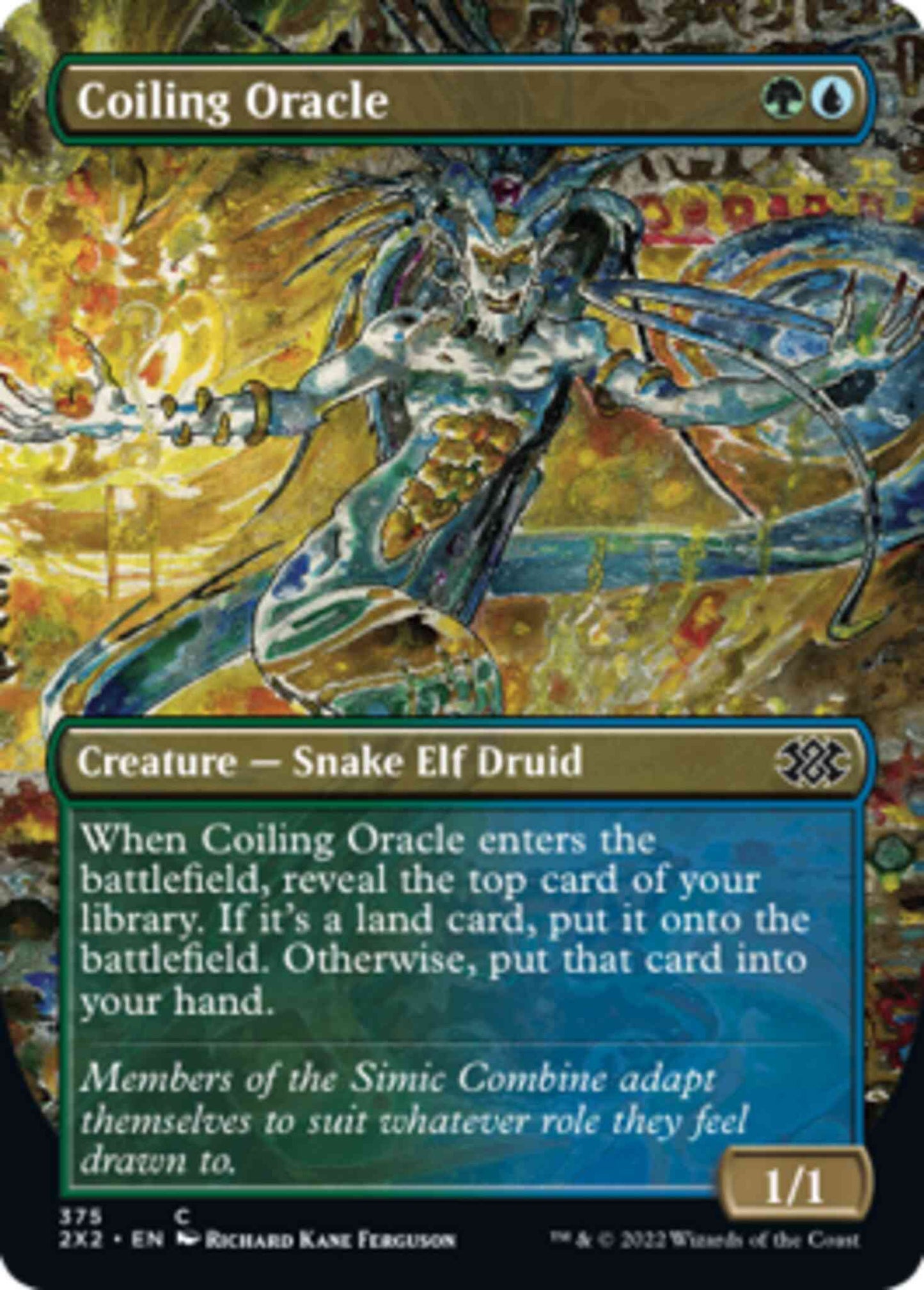 Coiling Oracle [375] [Borderless] [Double Masters 2022] [Non-Foil]