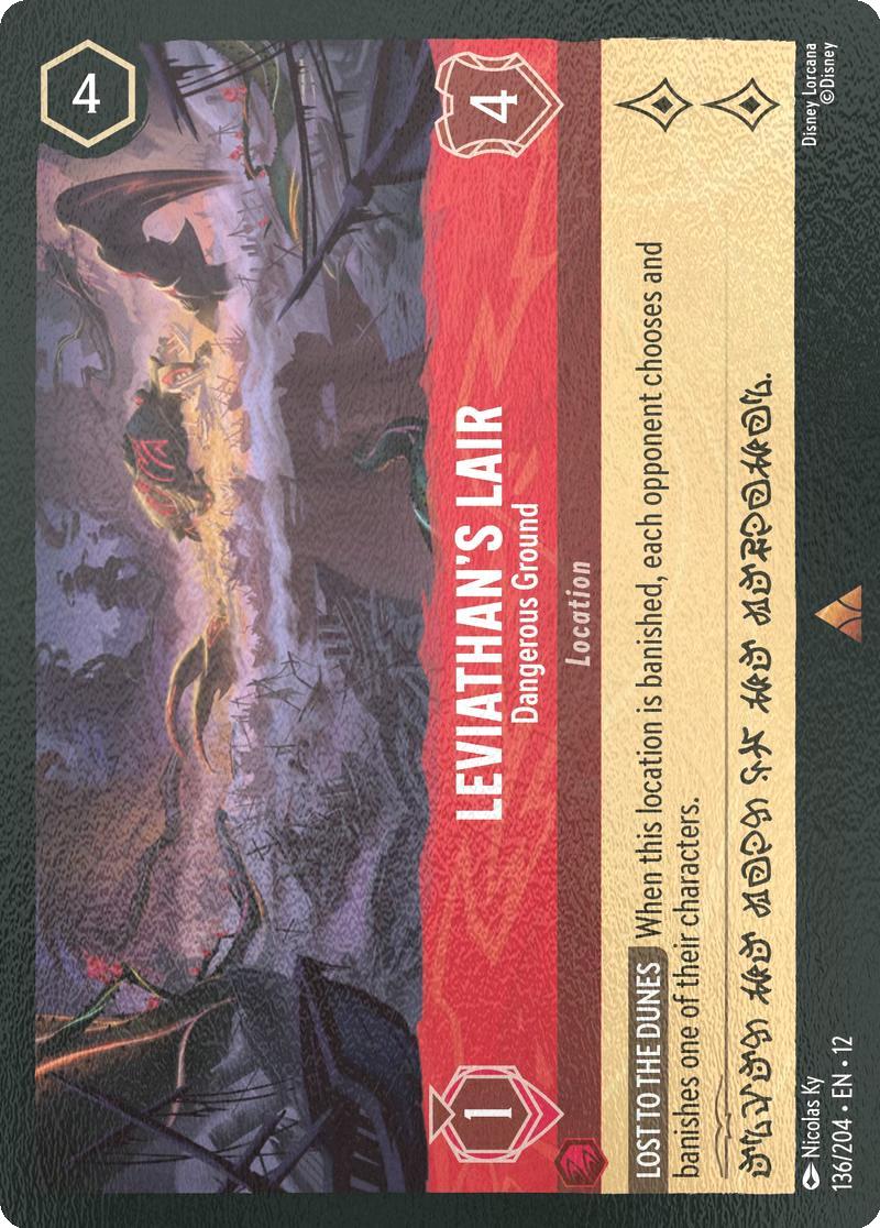 Leviathan's Lair - Dangerous Ground - 136/204 [Wilds Unknown] [Cold Foil]