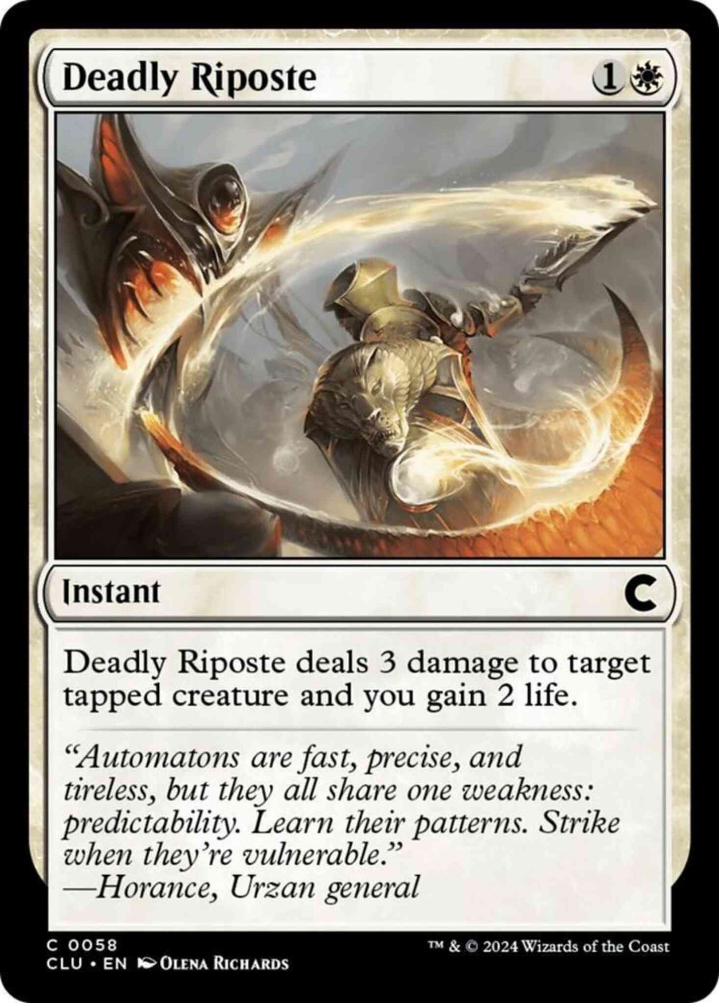 Deadly Riposte [58] [Ravnica: Clue Edition] [Non-Foil]