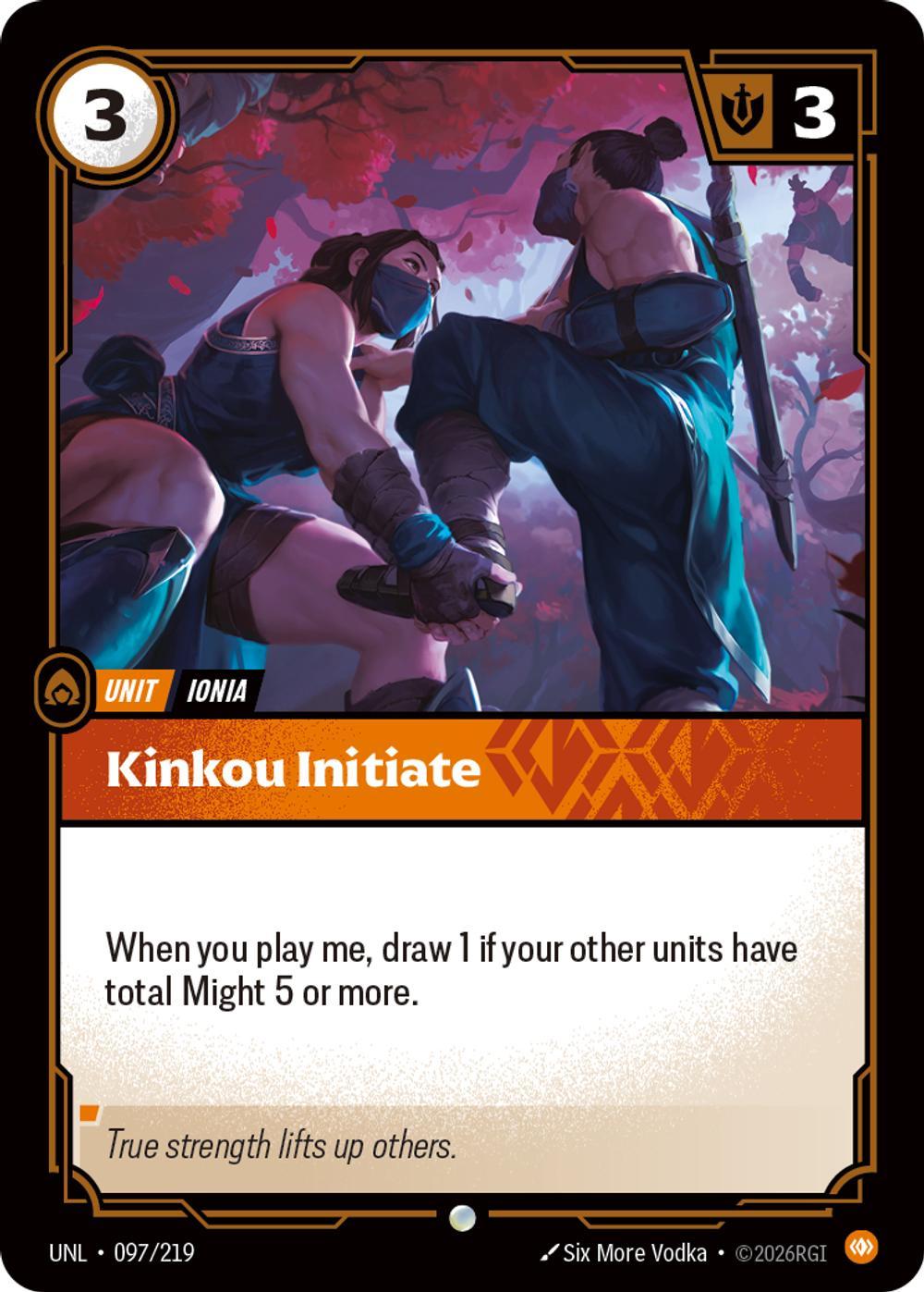 Kinkou Initiate - 097/219 [Unleashed] [Non-Foil]