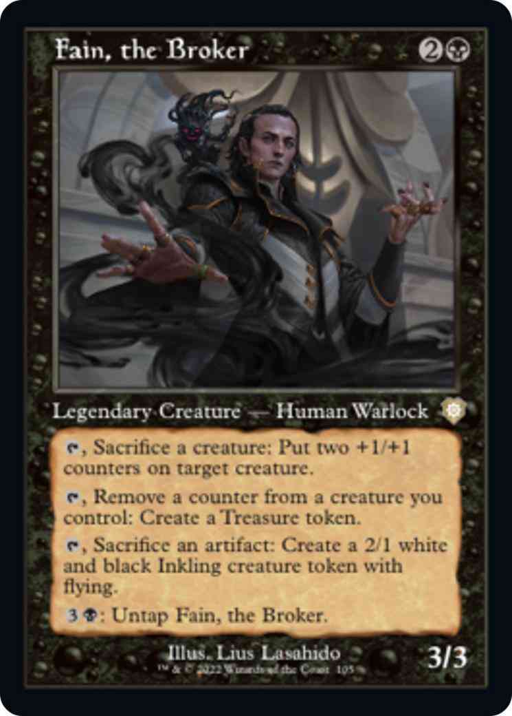 Fain, the Broker [105] [Retro Frame] [The Brothers' War: Commander] [Non-Foil]