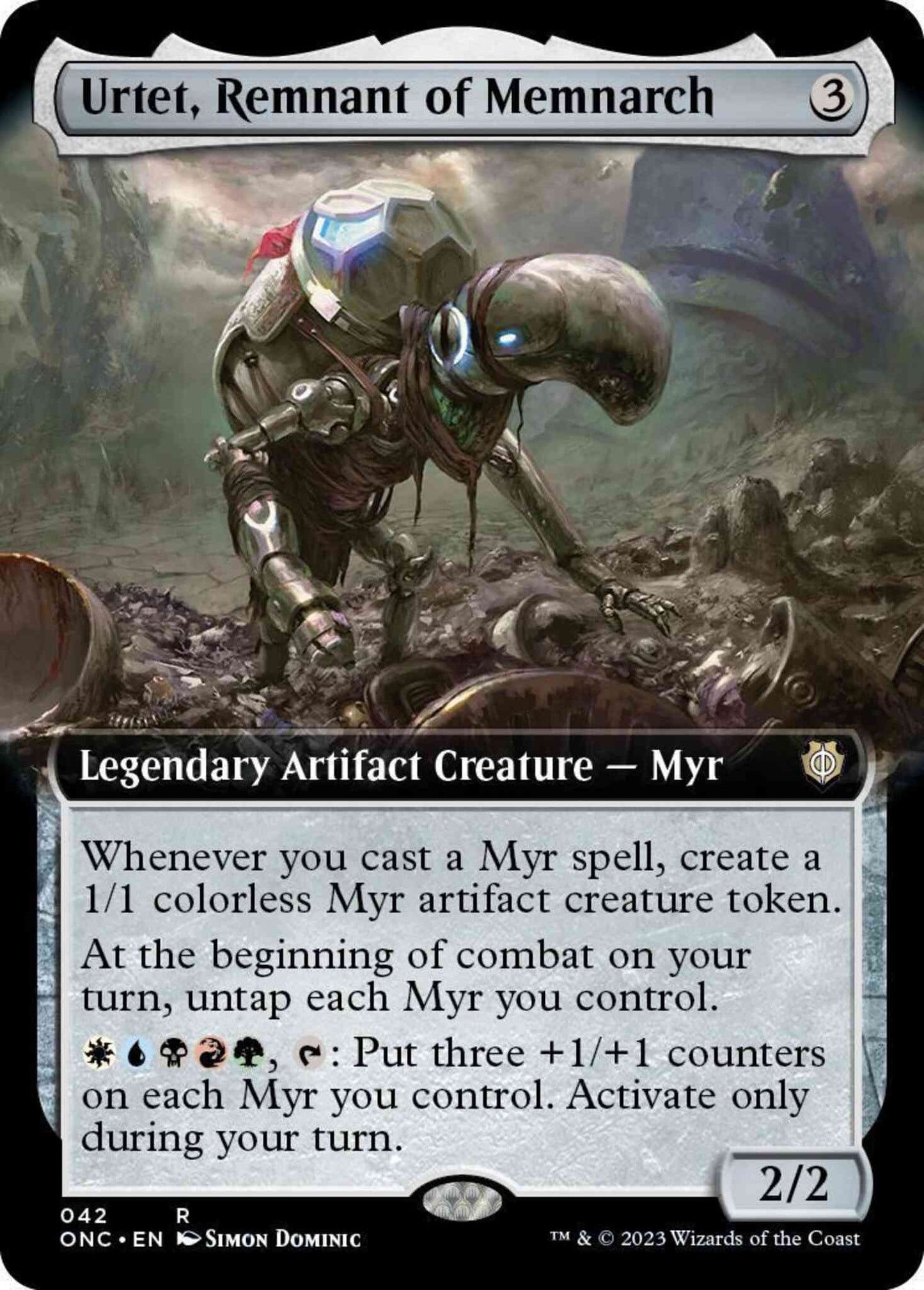 Urtet, Remnant of Memnarch [42] [Extended Art] [Phyrexia: All Will Be One: Commander] [Non-Foil]