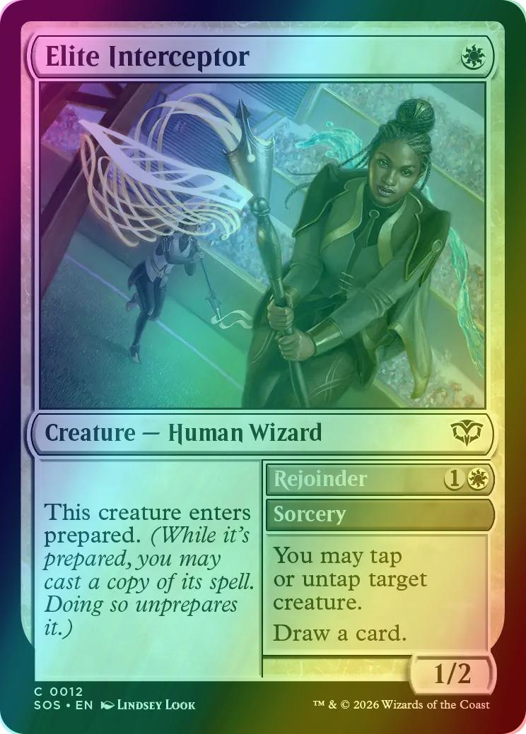 Elite Interceptor // Rejoinder [12] [Secrets of Strixhaven] [Foil]