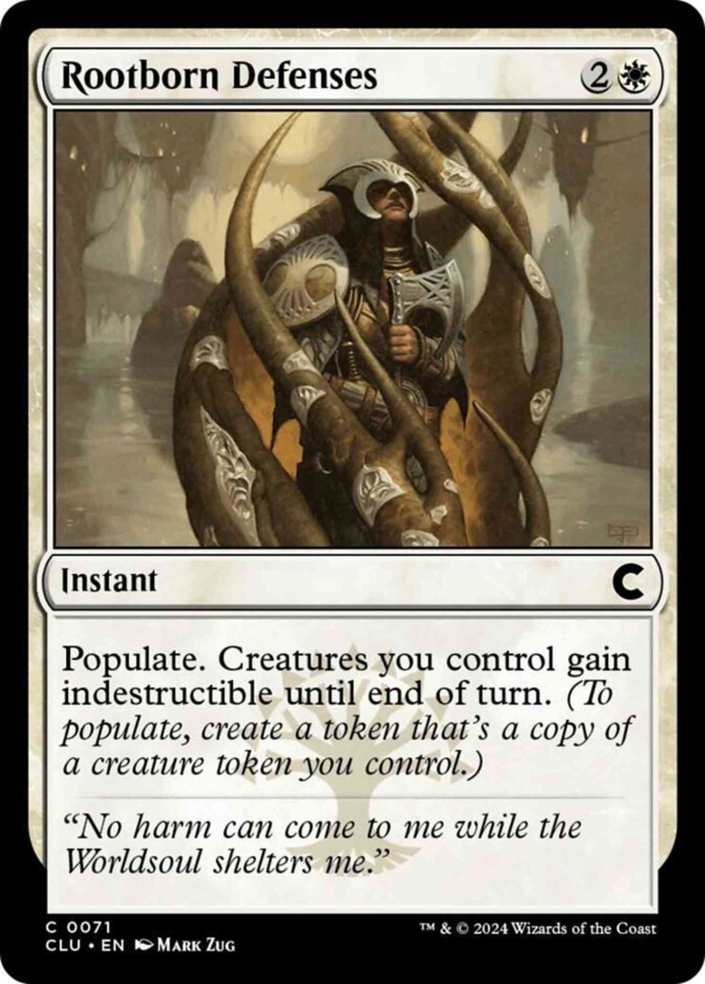 Rootborn Defenses [71] [Ravnica: Clue Edition] [Non-Foil]