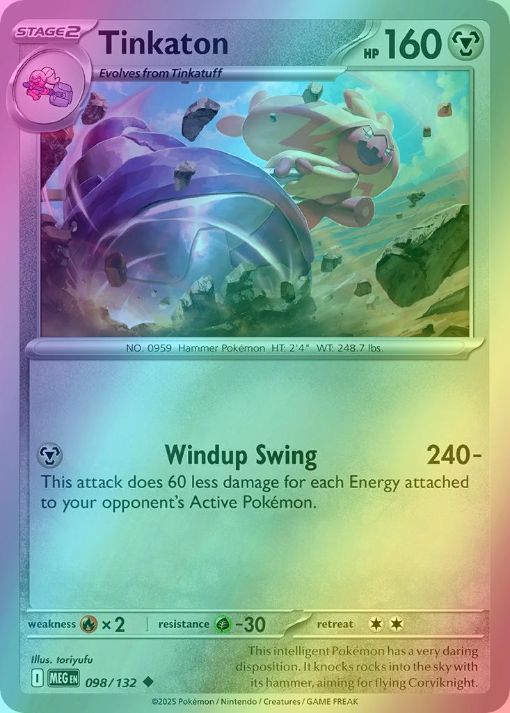 Tinkaton - 098/132 - Uncommon [me01-098] [Reverse Holo]