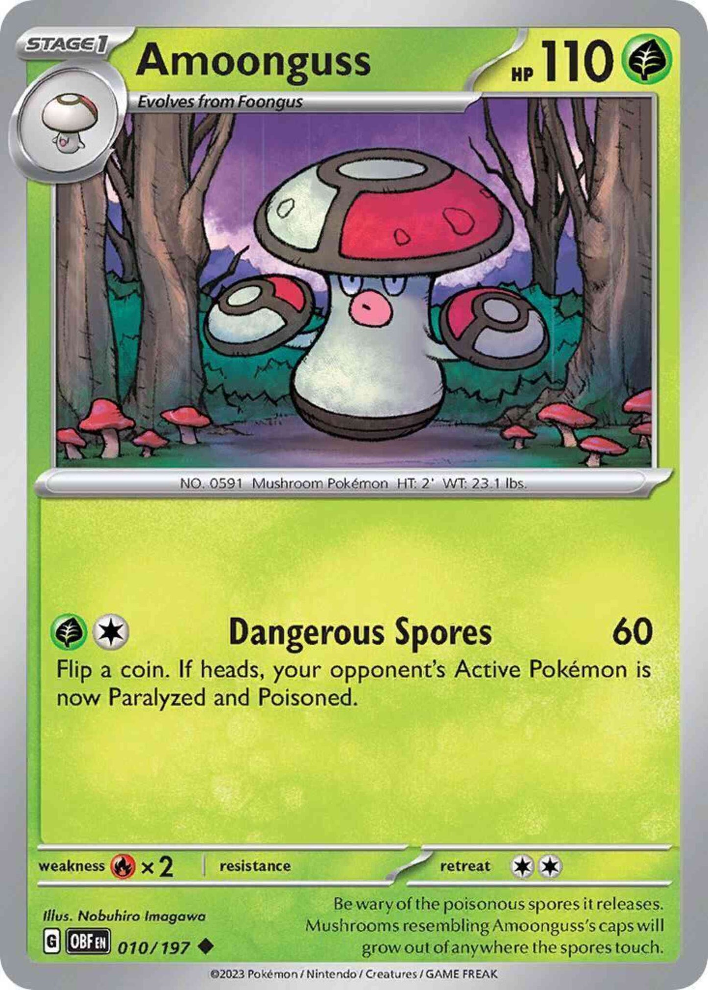 Amoonguss - 010/197 - Uncommon [sv03-010] [Non-Holo]