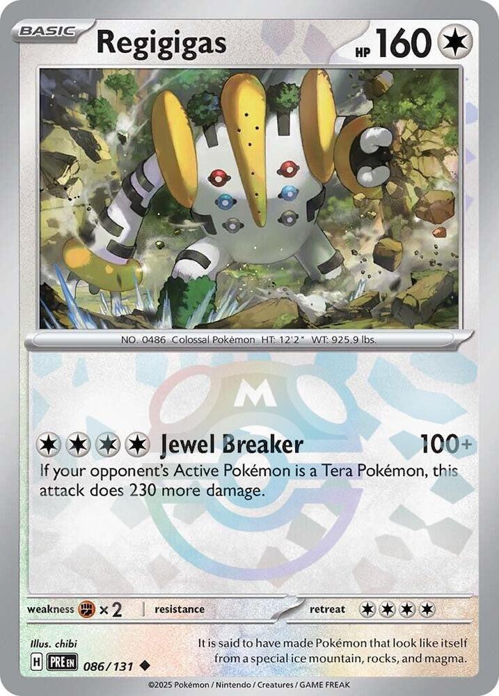 Regigigas - Master Ball Pattern - 086/131 - Uncommon [sv085-086] [Reverse Holo]