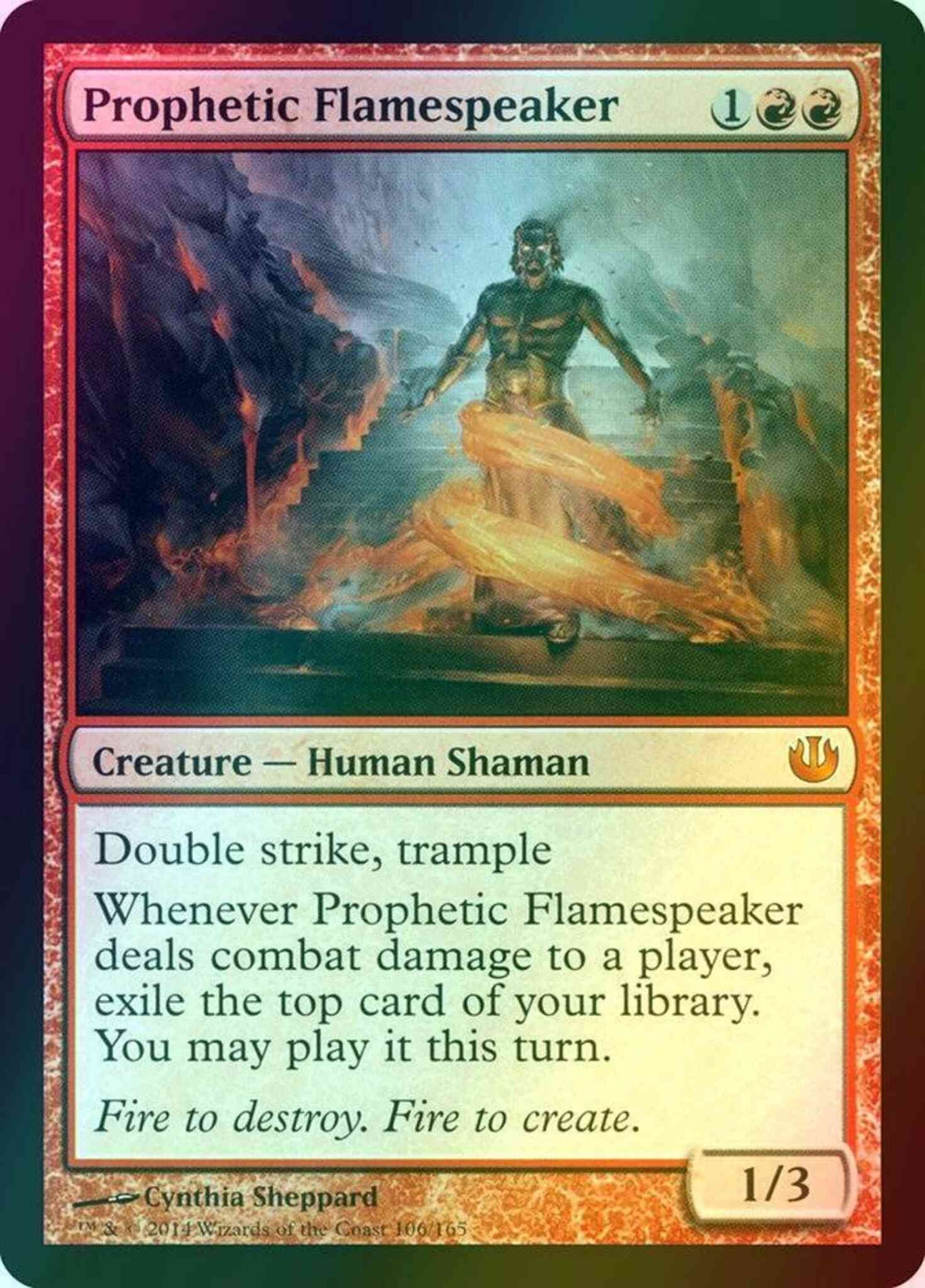 Prophetic Flamespeaker [106] [Journey into Nyx] [Foil]
