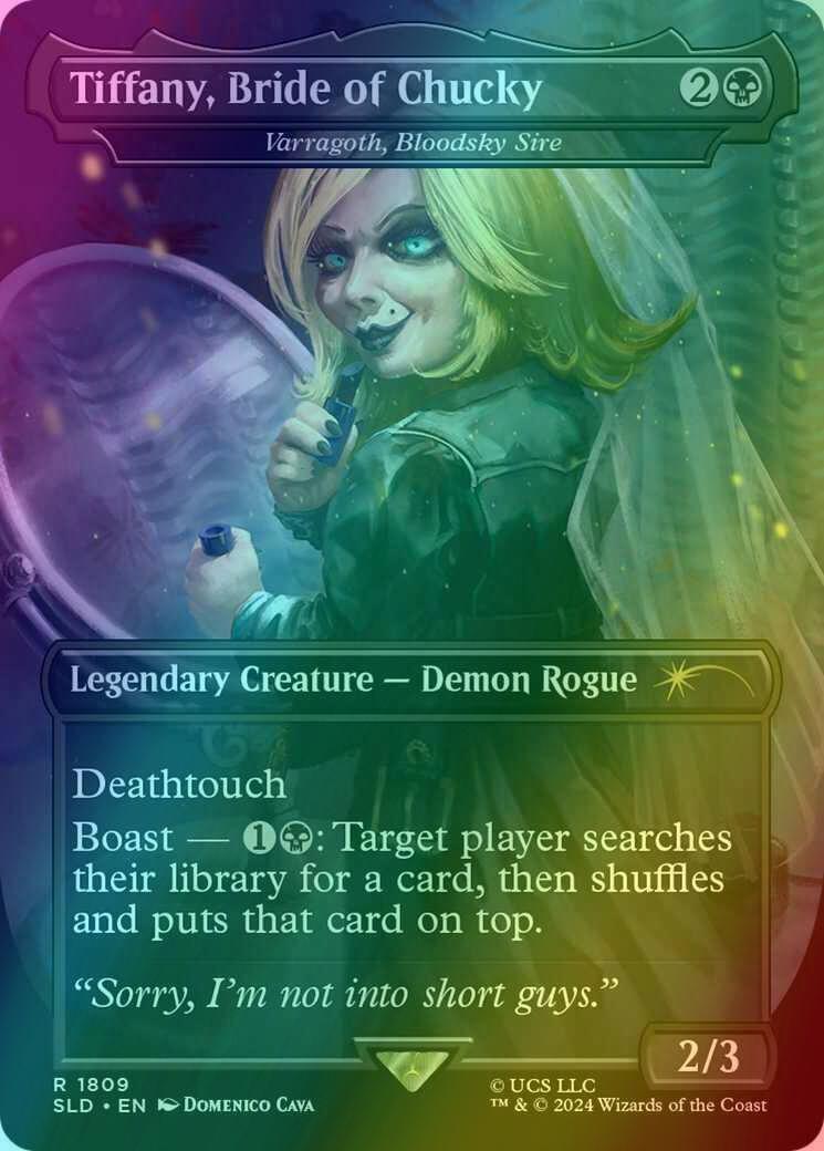 Tiffany, Bride of Chucky - Varragoth, Bloodsky Sire [1809] [Borderless] [Chucky] [Secret Lair Drop] [Foil]