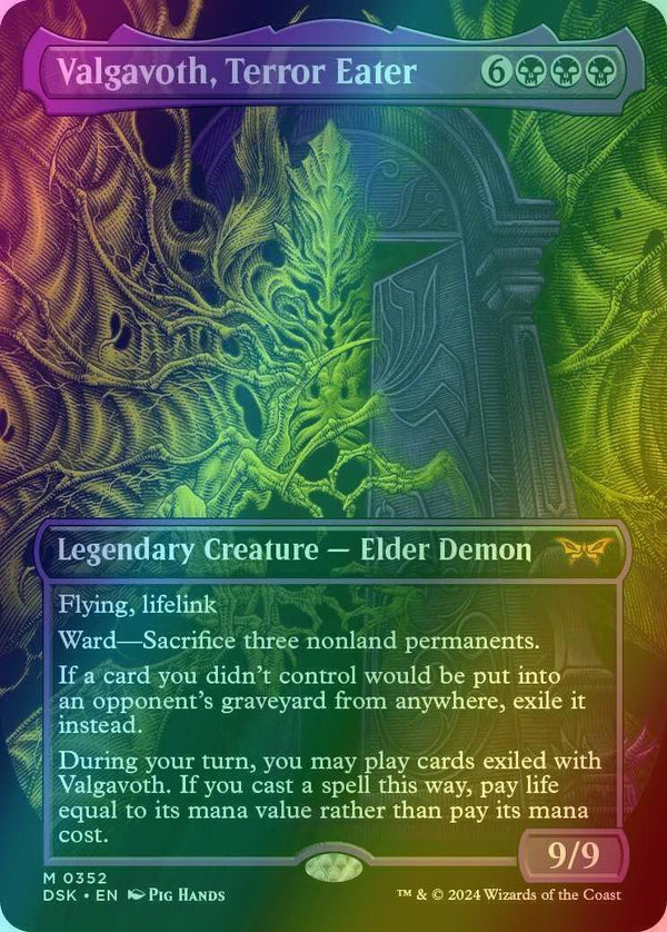 Valgavoth, Terror Eater [352] [Borderless] [Double Exposure] [Duskmourn: House of Horror] [Foil]