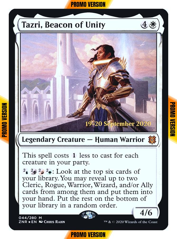 Tazri, Beacon of Unity [Prerelease] [44s] [Zendikar Rising Promos] [Foil]