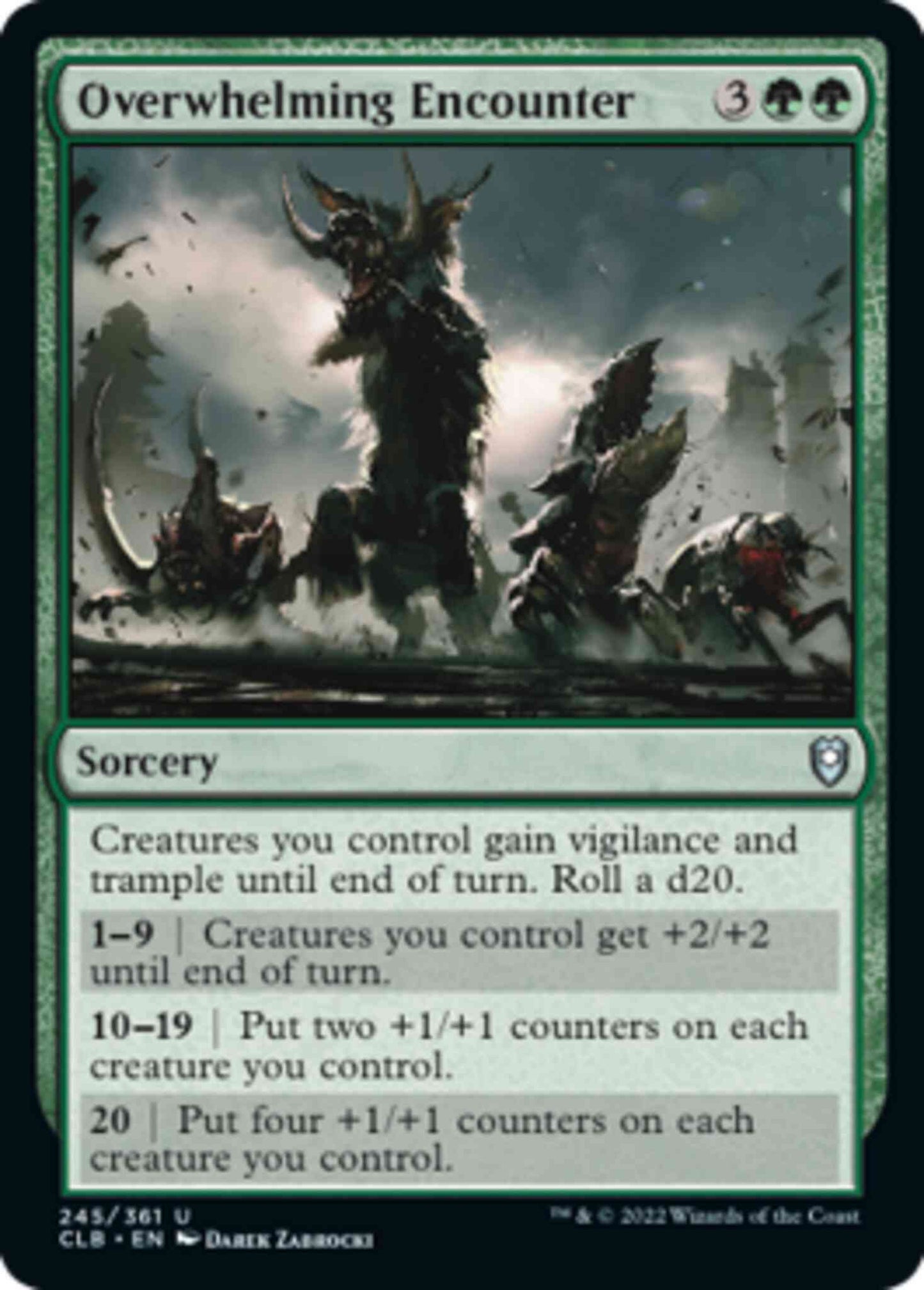 Overwhelming Encounter [245] [Commander Legends: Battle for Baldur's Gate] [Non-Foil]