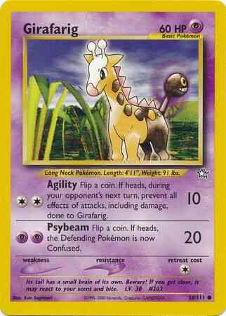 Girafarig - 58/111 - Common - Unlimited [neo1U-58] [Non-Holo]
