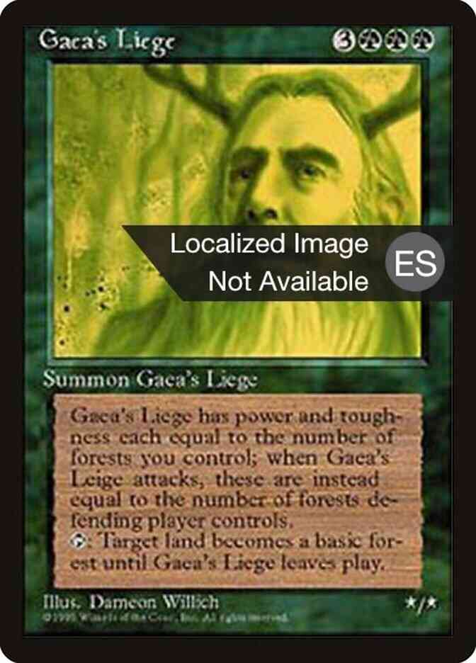 Gaea's Liege - Chinese [247] [Fourth Edition Black Border: Chinese] [Non-Foil]