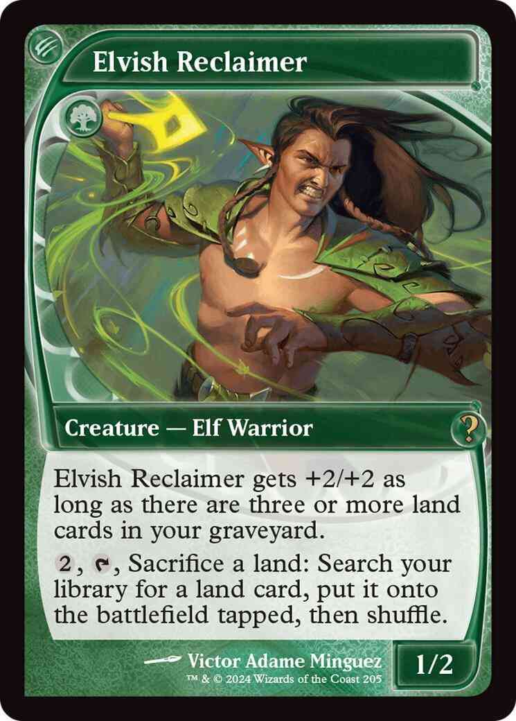 Elvish Reclaimer [205] [Future Frame] [Mystery Booster 2] [Foil]
