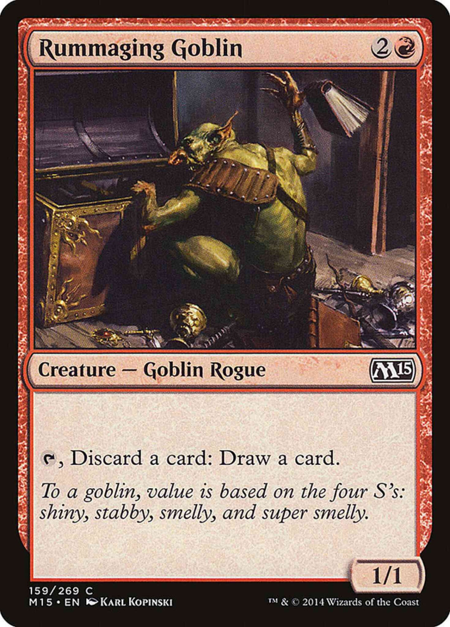 Rummaging Goblin [159] [Magic 2015] [Non-Foil]
