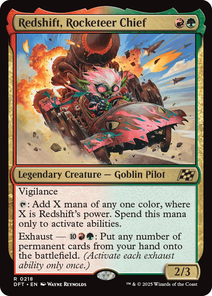 Redshift, Rocketeer Chief [218] [Aetherdrift] [Non-Foil]