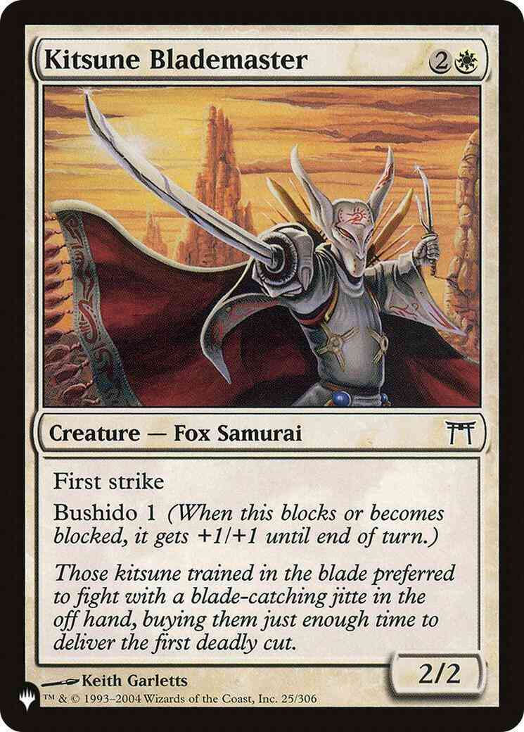 Kitsune Blademaster [CHK-25] [The List] [Non-Foil]